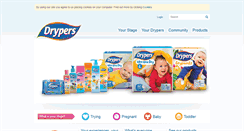 Desktop Screenshot of drypers.com.ph
